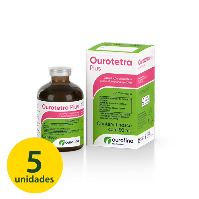 Ourotetra Plus La 50mL Ouro Fino - 5 Unidades
