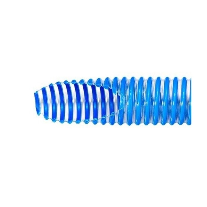 Mangueira Transparente com Espiral Azul para Piscina 1.1/2" -Kanaflex