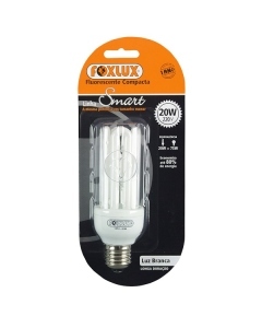 Lâmpada Fluorescente Compacta Luz Branca Tipo U 20W 220V – Foxlux UB20.2