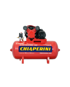 Compressor de Ar 10PCM 110L 2Hp Bivolt 10/110RED Chiaperini