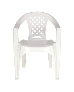 Cadeira com Braços Iguape em Polipropileno Branco Tramontina