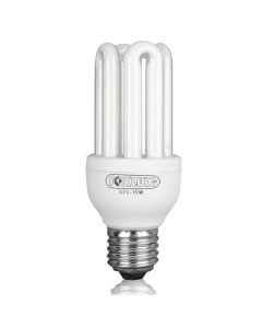 Lâmpada Fluorescente Compacta Luz Branca Tipo U 15W 110V – Foxlux UB15.1